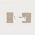 EVVO Intensa Retro Beige piston koffiemachine — detail 1