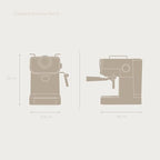 EVVO Intensa Retro Beige piston koffiemachine — detail 1