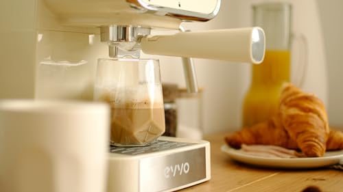EVVO Intensa Retro Beige piston koffiemachine — detail 3