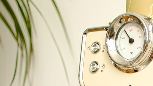 EVVO Intensa Retro Beige piston koffiemachine — detail 4