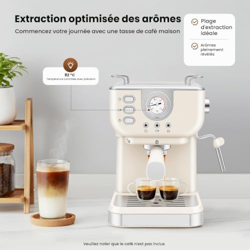 KLOOLIVE espressomachine 20 bar 1,5 liter — detail 3