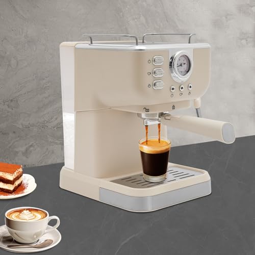 SAUADY compacte espressomachine wit — detail 1