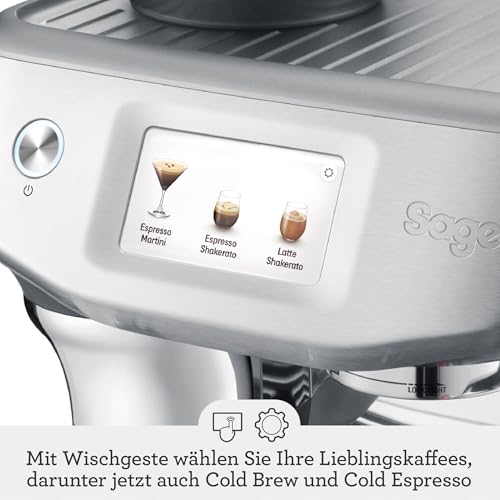 Sage The Barista Touch Impress SES882 espressomachine met bonen — detail 6