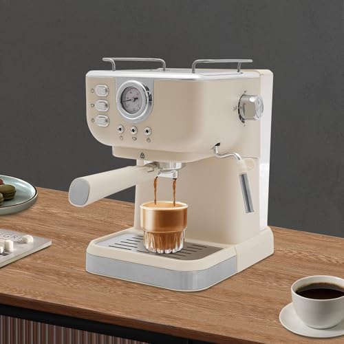 SAUADY compacte espressomachine wit — detail 2