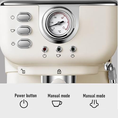 Qcwwy espressomachine 20 bar met stoompijp — detail 1