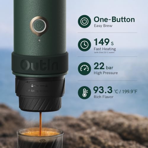 OutIn Mino OTEM-MO draagbare elektrische koffiemachine — detail 2