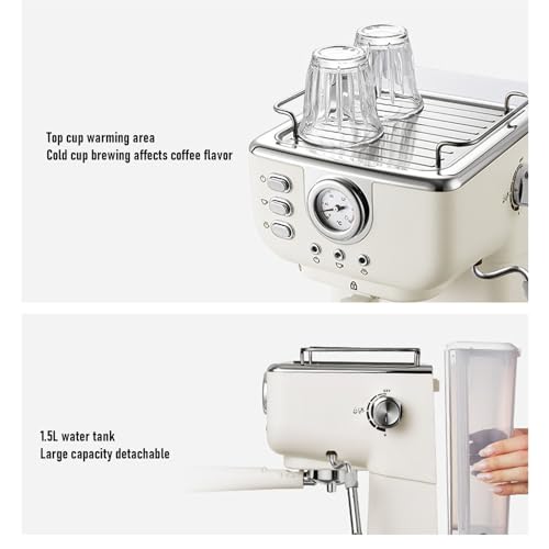 Qcwwy espressomachine 20 bar met stoompijp — detail 3