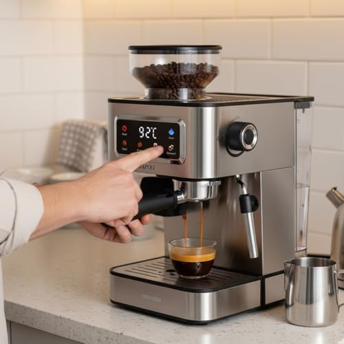 Prixton Napoli 10006208 espressomachine met bonen — detail 6