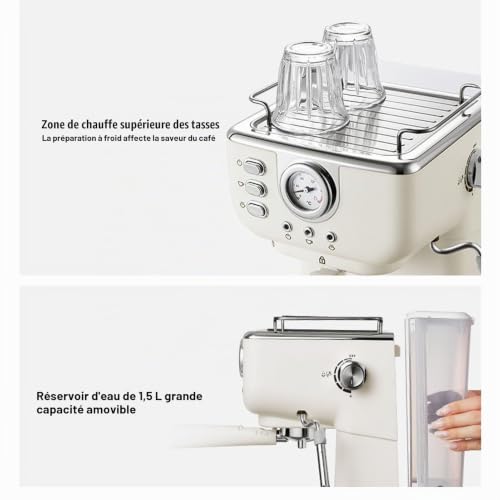 GOWENIC espressomachine 20 bar 1050 W — detail 1