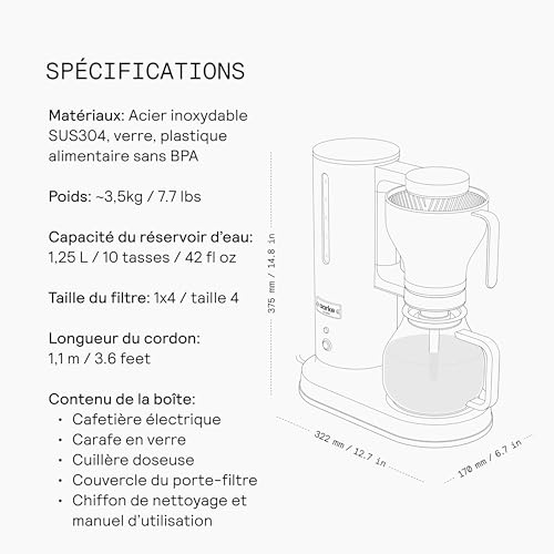Aarke filterkoffiezetapparaat 1,25 liter — detail 5
