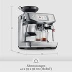Sage The Barista Touch Impress SES882 espressomachine met bonen — detail 5