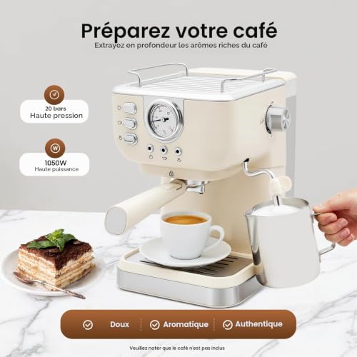KLOOLIVE espressomachine 20 bar 1,5 liter — detail 2