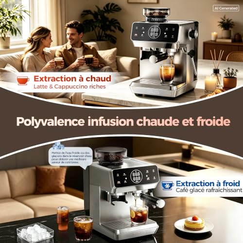 CAFELFFE MK-903 espressomachine met bonen — detail 2