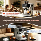 CAFELFFE MK-903 espressomachine met bonen — detail 2