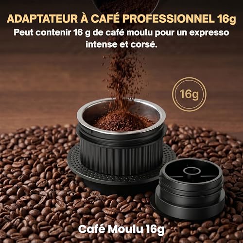 ALNOTEC KF-JN-03 met tas en houder draagbare elektrische koffiemachine — detail 4
