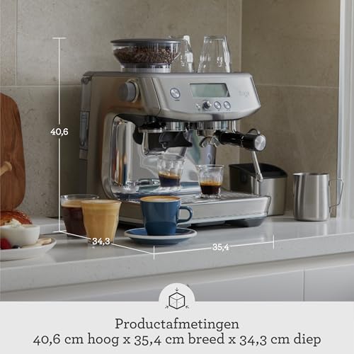 Sage The Barista Pro SES878 espressomachine met bonen — detail 5