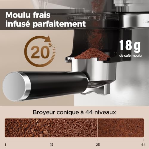 CAFELFFE MK-903 espressomachine met bonen — detail 1