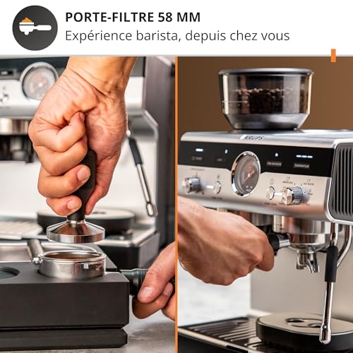 Krups XP801T10 espressomachine met bonen — detail 2