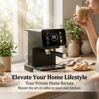 Espressomachine met 51 mm filterhouder en temperatuurdisplay — detail 3