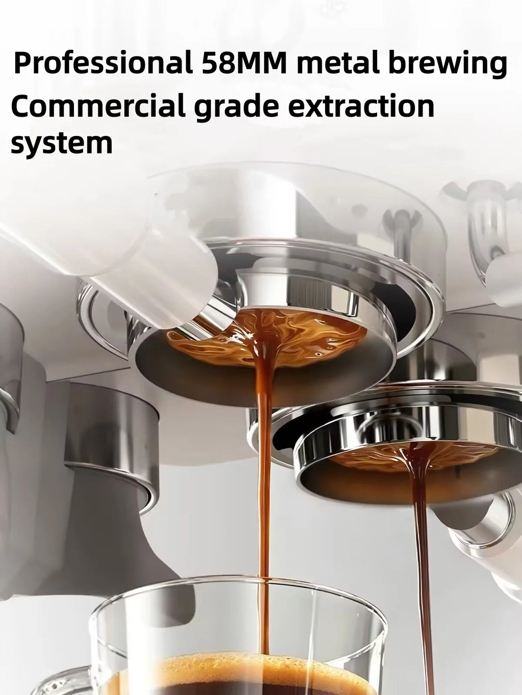 Espressomachine met koffiemolen en 58 mm filterhouder — detail 4