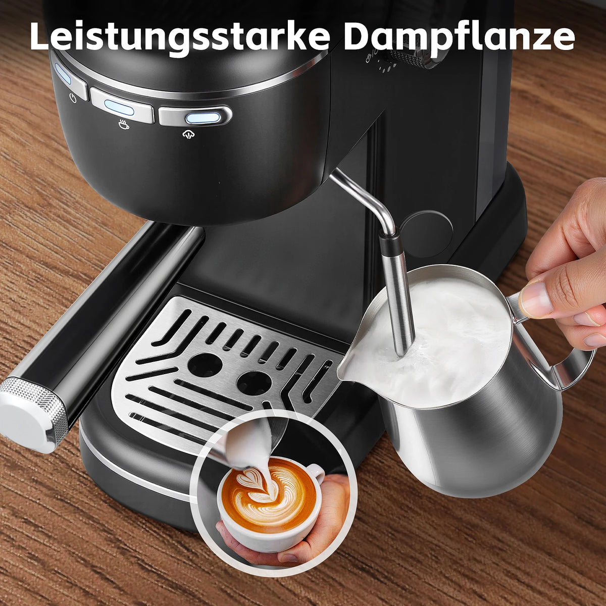 Compacte espressomachine 15 bar 1100 W