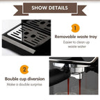 Espressomachine 850 W met reservoir van 1,5 liter — detail 4
