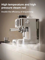 Espressomachine met koffiemolen en 58 mm filterhouder — detail 1
