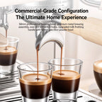 Espressomachine met koffiemolen en dubbele pomp — detail 3