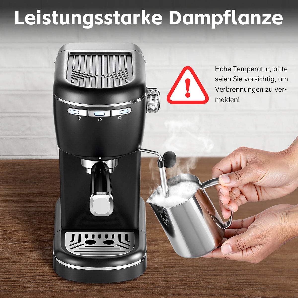 Compacte espressomachine 15 bar 1100 W