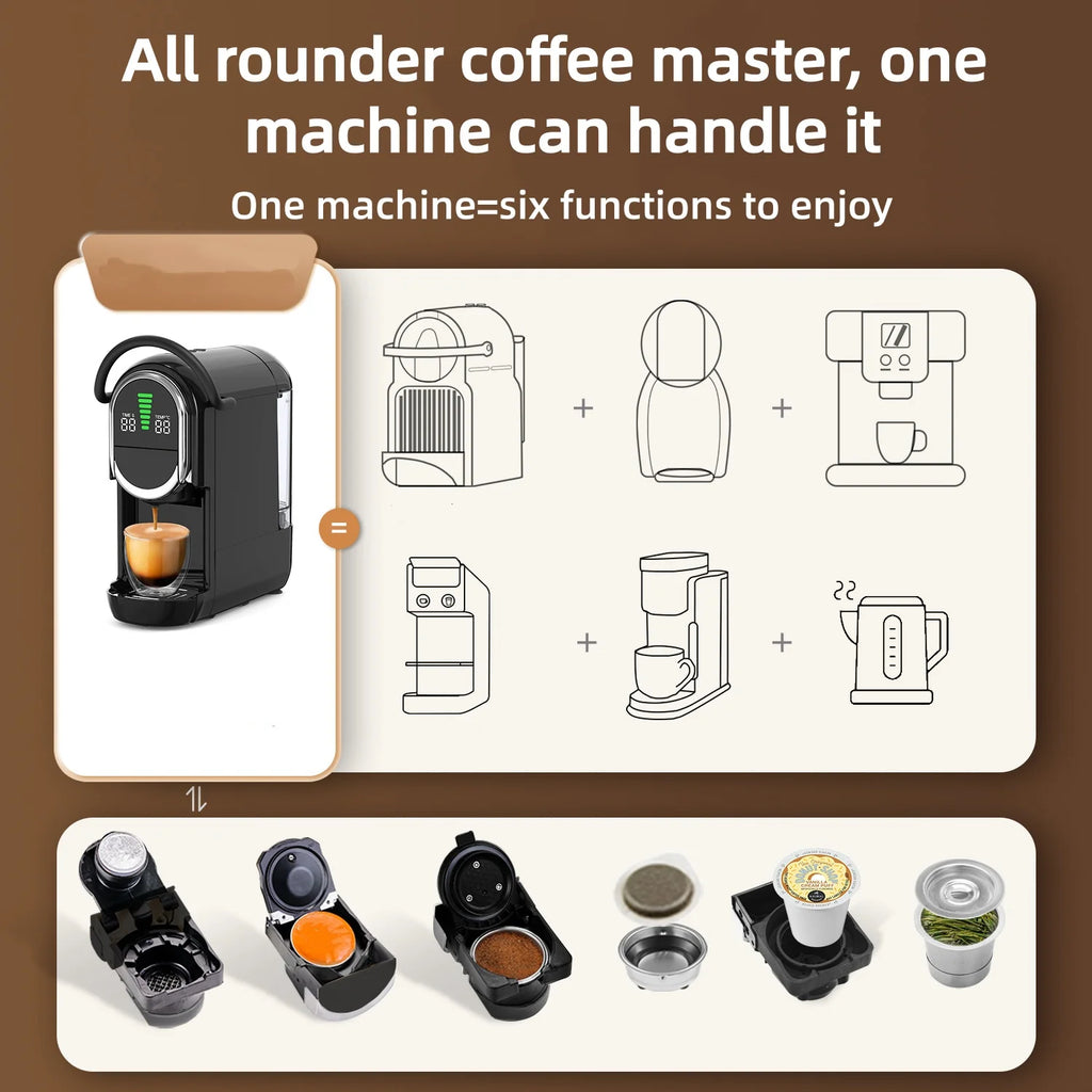 6-in-1 capsulekoffiemachine met 7 waterstanden — detail 2