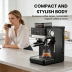 Espressomachine met koffiemolen en voorinfusie — detail 1