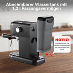 Compacte espressomachine 15 bar 1100 W