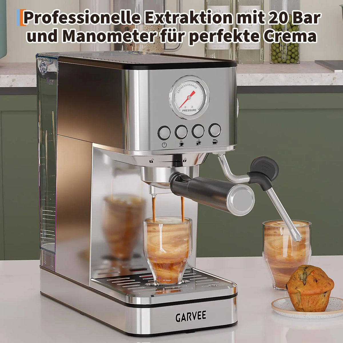 EM621 compacte espressomachine 1200 W
