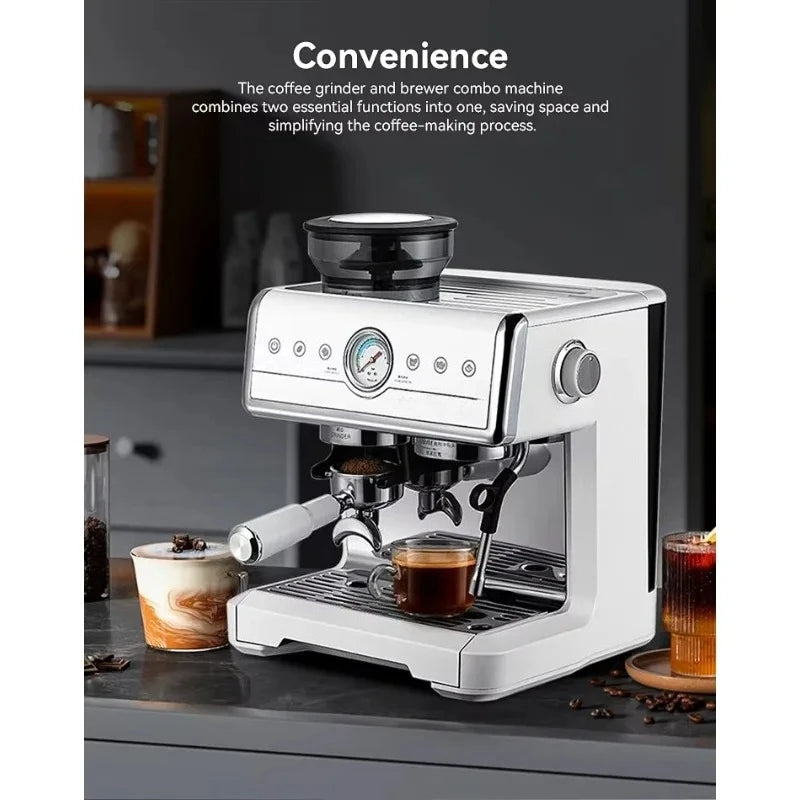 Espressomachine met ingebouwde koffiemolen — detail 5