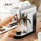 RVS espressomachine 20 bar met stoompijp — detail 2