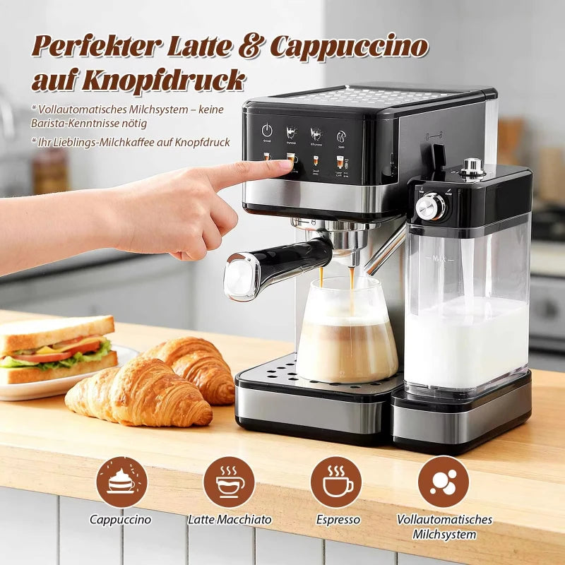 Espressomachine 20 bar met NTC-temperatuurregeling — productaanzicht