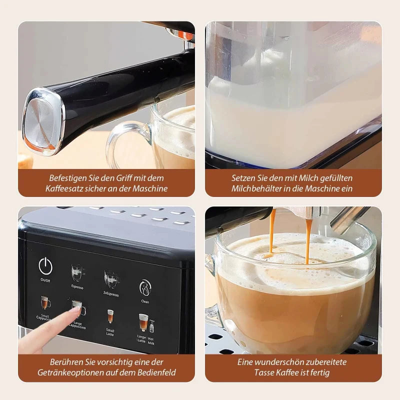 Espressomachine 20 bar met NTC-temperatuurregeling — detail 4