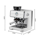 Espressomachine met ingebouwde koffiemolen — detail 1