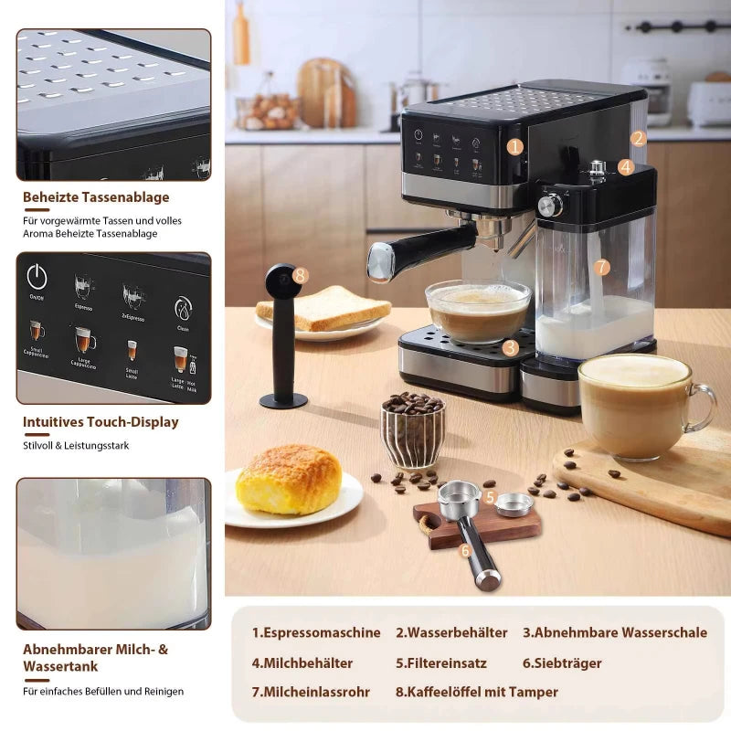 Espressomachine 20 bar met NTC-temperatuurregeling — detail 3