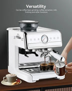 Espressomachine met ingebouwde koffiemolen — detail 2
