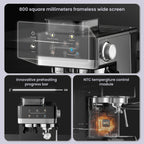 Espressomachine met koffiemolen en voorinfusie — detail 3