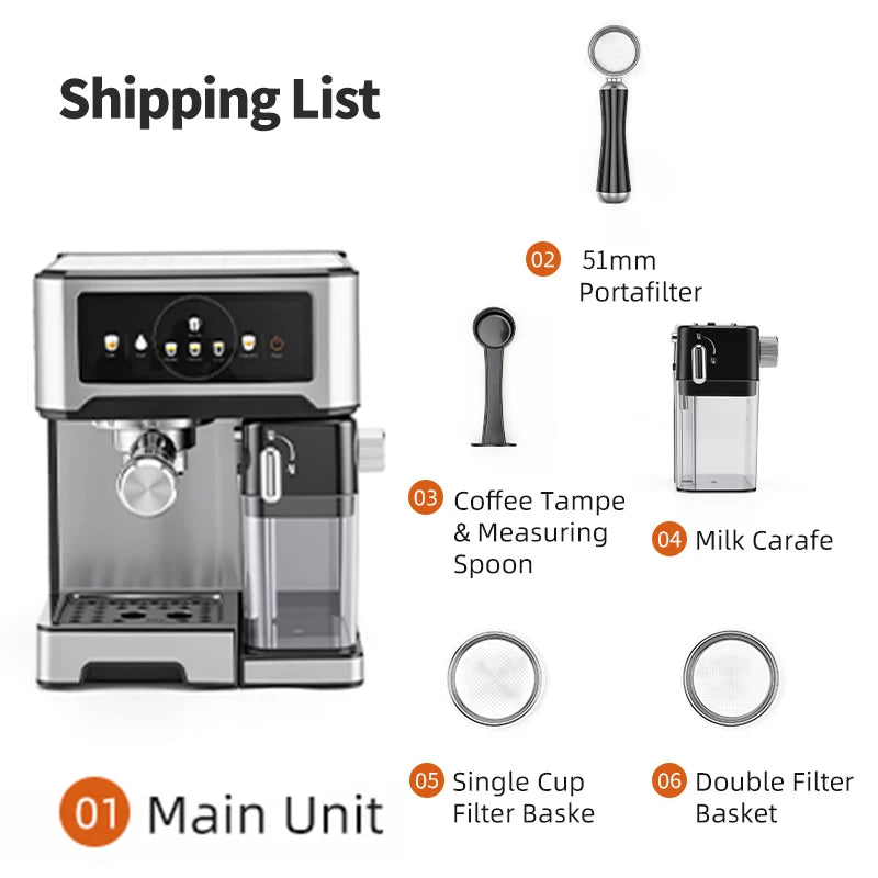 Automatische koffiemachine met 6 dranken en melksysteem — detail 5