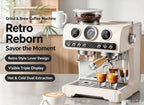 Espressomachine met koffiemolen en dubbele pomp — productaanzicht