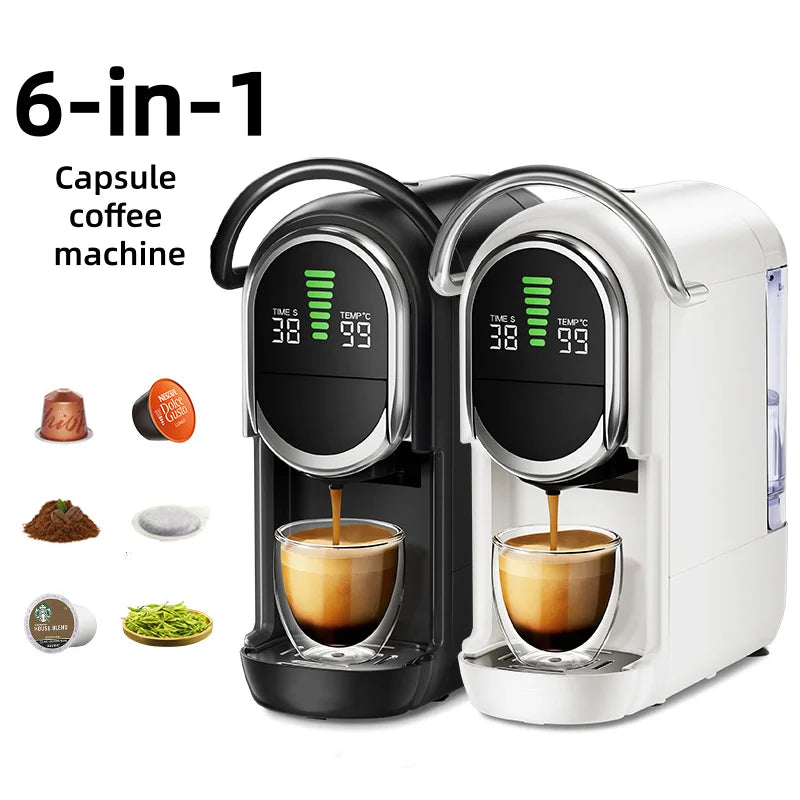 6-in-1 capsulekoffiemachine met 7 waterstanden — productaanzicht