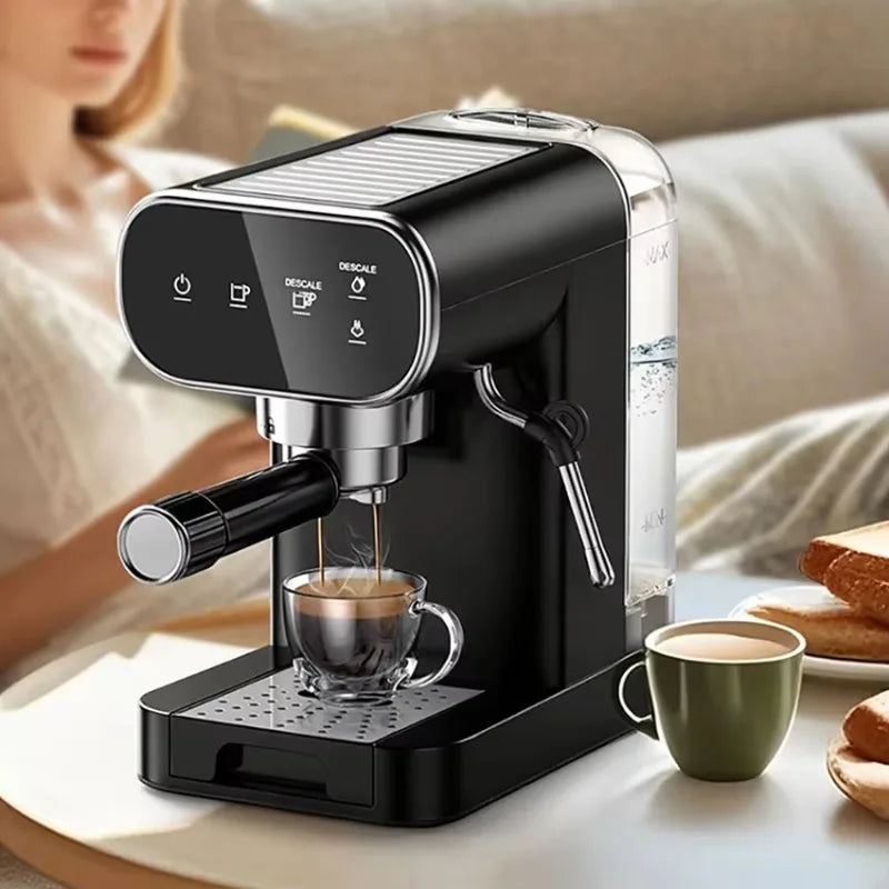 Elektrische espressomachine 20 bar met melkopschuimer