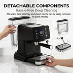 Espressomachine met 51 mm filterhouder en temperatuurdisplay — detail 5