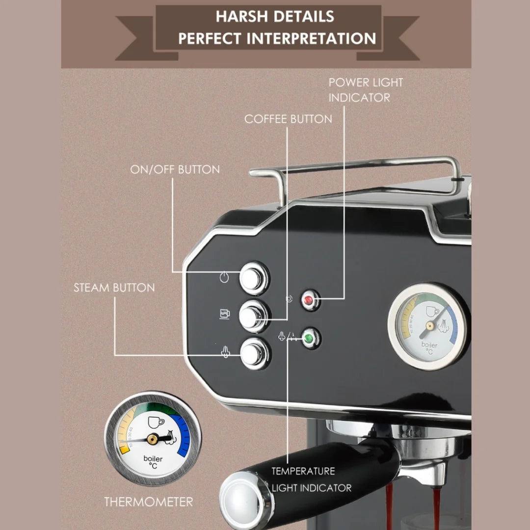 Espressomachine 850 W met reservoir van 1,5 liter — detail 5